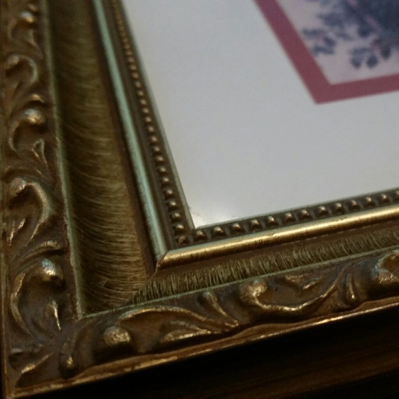 Girl & Boy on Sled Winter Scene Matted Print EVC - Picture 4 of 5